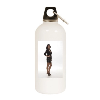 Sara Evans White Water Bottle With Carabiner