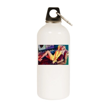 Sarah Connor White Water Bottle With Carabiner