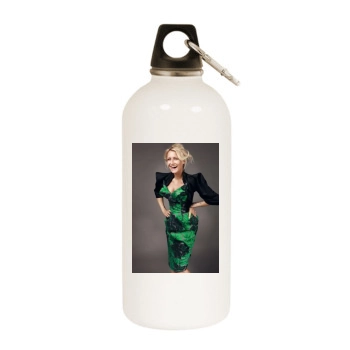 Sarah Connor White Water Bottle With Carabiner