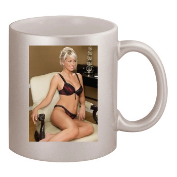 Sarah Harding 11oz Metallic Silver Mug