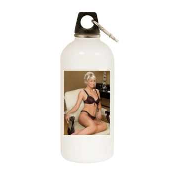 Sarah Harding White Water Bottle With Carabiner