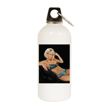 Sarah Harding White Water Bottle With Carabiner