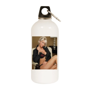 Sarah Harding White Water Bottle With Carabiner