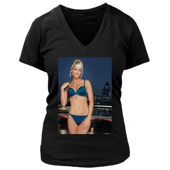 Sarah Harding Women's Deep V-Neck TShirt