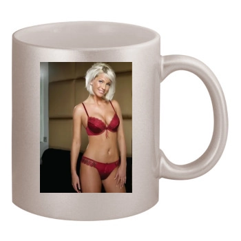 Sarah Harding 11oz Metallic Silver Mug