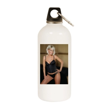 Sarah Harding White Water Bottle With Carabiner