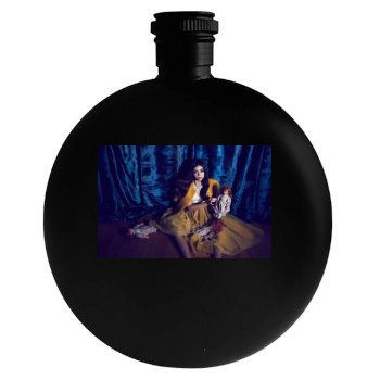 Sarah Hyland Round Flask