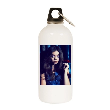 Sarah Hyland White Water Bottle With Carabiner