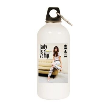 Sarah Hyland White Water Bottle With Carabiner