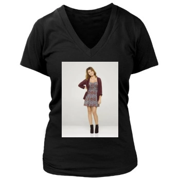 Sarah Hyland Women's Deep V-Neck TShirt