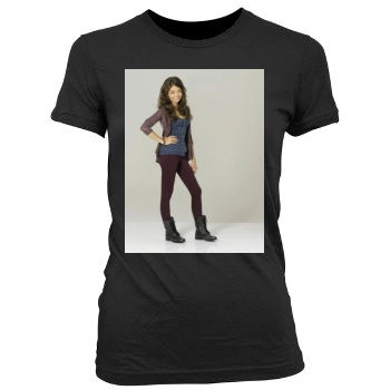 Sarah Hyland Women's Junior Cut Crewneck T-Shirt