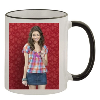 Sarah Hyland 11oz Colored Rim & Handle Mug