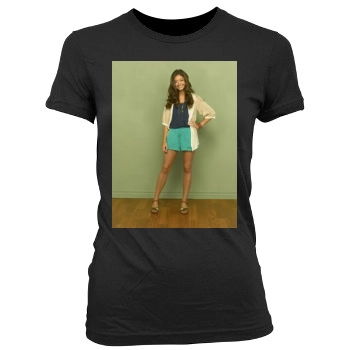 Sarah Hyland Women's Junior Cut Crewneck T-Shirt