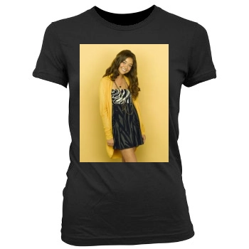 Sarah Hyland Women's Junior Cut Crewneck T-Shirt