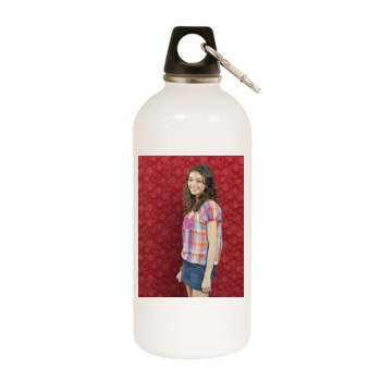 Sarah Hyland White Water Bottle With Carabiner