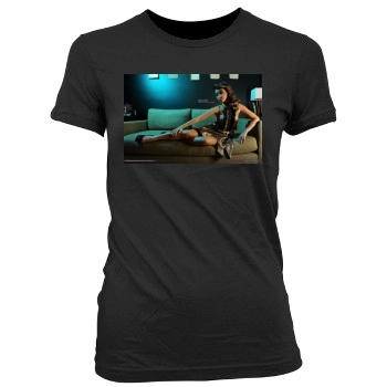 Sarah Hyland Women's Junior Cut Crewneck T-Shirt