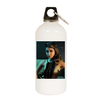 Sarah Hyland White Water Bottle With Carabiner