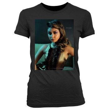 Sarah Hyland Women's Junior Cut Crewneck T-Shirt