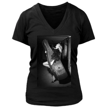 Sarah Hyland Women's Deep V-Neck TShirt