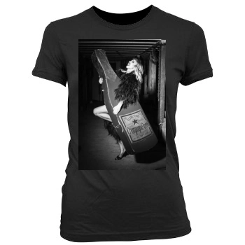 Sarah Hyland Women's Junior Cut Crewneck T-Shirt