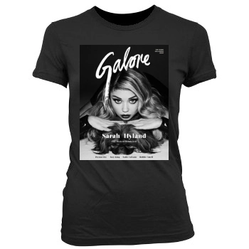 Sarah Hyland Women's Junior Cut Crewneck T-Shirt