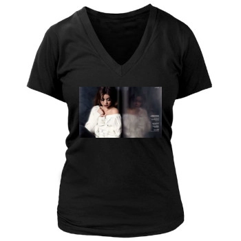 Sarah Hyland Women's Deep V-Neck TShirt