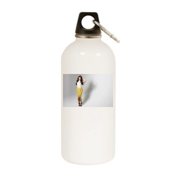 Sarah Hyland White Water Bottle With Carabiner