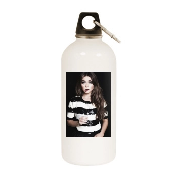 Sarah Hyland White Water Bottle With Carabiner