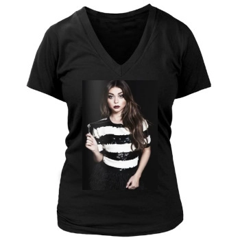 Sarah Hyland Women's Deep V-Neck TShirt