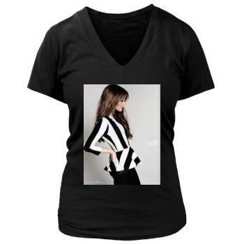 Sarah Hyland Women's Deep V-Neck TShirt