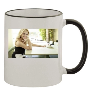 Sarah Michelle Gellar 11oz Colored Rim & Handle Mug