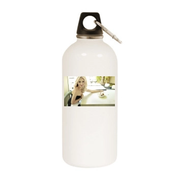 Sarah Michelle Gellar White Water Bottle With Carabiner