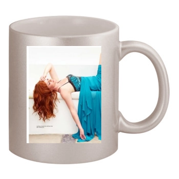 Sarah Rafferty 11oz Metallic Silver Mug