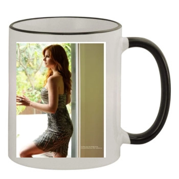 Sarah Rafferty 11oz Colored Rim & Handle Mug