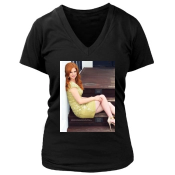 Sarah Rafferty Women's Deep V-Neck TShirt