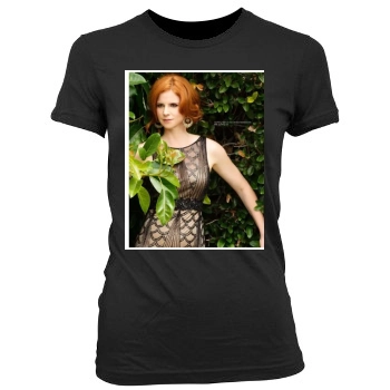 Sarah Rafferty Women's Junior Cut Crewneck T-Shirt