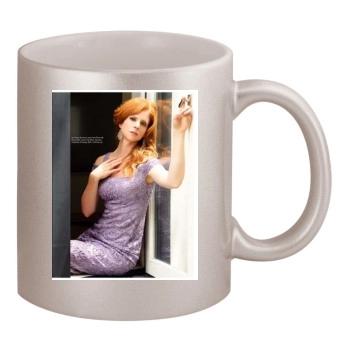 Sarah Rafferty 11oz Metallic Silver Mug