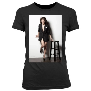 Sarah Shahi Women's Junior Cut Crewneck T-Shirt