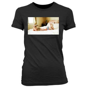 Sara Jean Underwood Women's Junior Cut Crewneck T-Shirt