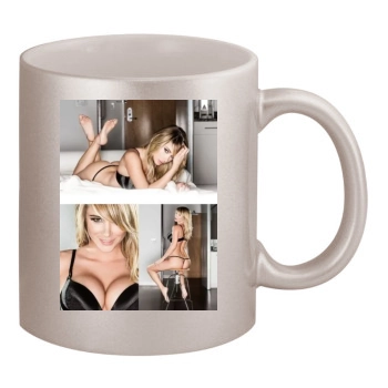 Sara Jean Underwood 11oz Metallic Silver Mug