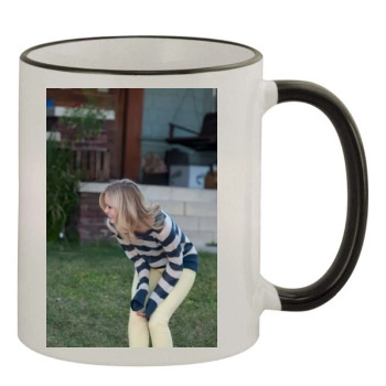 Sara Paxton 11oz Colored Rim & Handle Mug