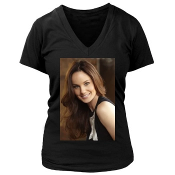 Sarah Wayne Callies Women's Deep V-Neck TShirt