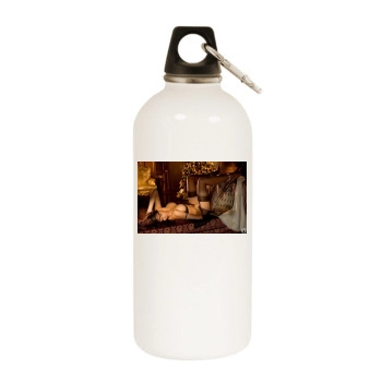 Sasckya Porto White Water Bottle With Carabiner