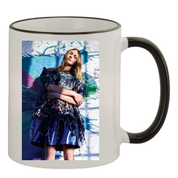 Sasha Pivovarova 11oz Colored Rim & Handle Mug