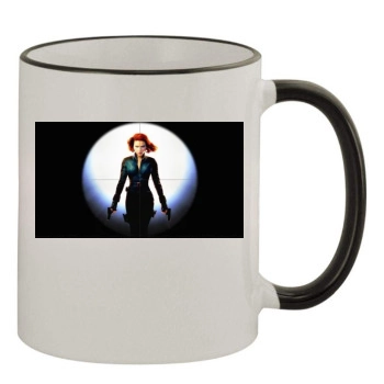 Scarlett Johansson 11oz Colored Rim & Handle Mug