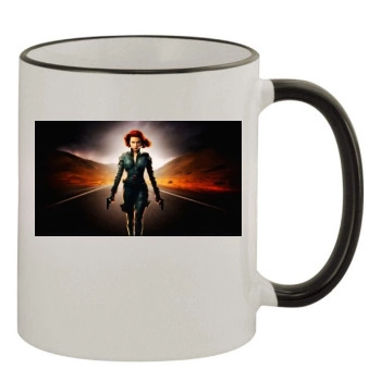 Scarlett Johansson 11oz Colored Rim & Handle Mug