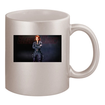 Scarlett Johansson 11oz Metallic Silver Mug