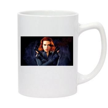 Scarlett Johansson 14oz White Statesman Mug