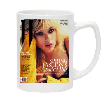 Scarlett Johansson 14oz White Statesman Mug