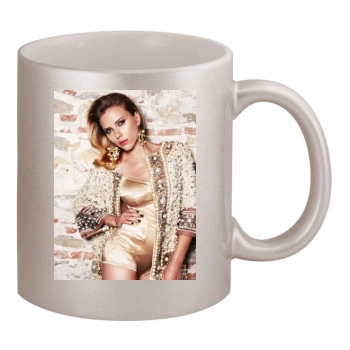 Scarlett Johansson 11oz Metallic Silver Mug